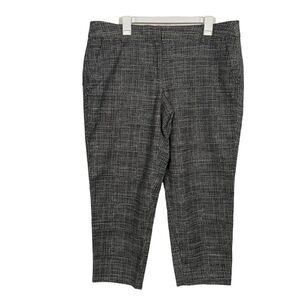Lane Bryant The Lena Grey Plaid Skinny Ankle Pants
